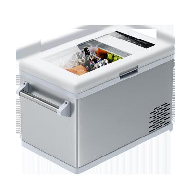 China Car Fridges 32L Cool Freezer Compressor Cooling -10~-20 Degree DC 24V/AC 100-240V Fridge For Truck Car Boat Travel Camping for sale