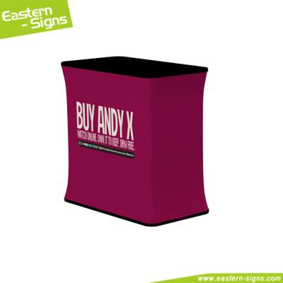 China Pop Advertising Tension Fabric Display Indoor Trade Show Display Showcase Table for sale