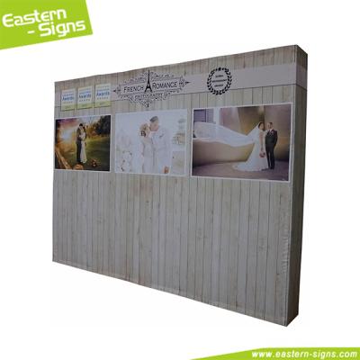 China New Exhibition Assembly Freestyle Outdoor Advertising Store Indoor Pop Up Tension Fabric Display For Wedding for sale