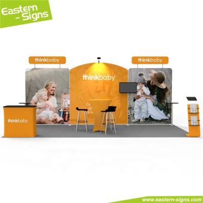 China Portable Modern Folding 10x20 Advertising Aluminum Frame Exhibition Booth For Trade Show for sale