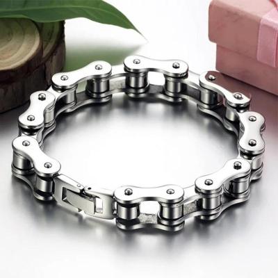 China 2020 FASHION Hit For Amazon Chain Mens Stainless Steel Biker Bicycle Charm Bracelets & Bangles Accessories for sale