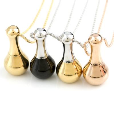 China Wholesale Hyperbole Women Jewelry Stainless Steel Perfume Essential Oil Bottle Necklace Jewelry for sale