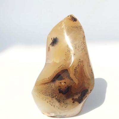 China China Wholesale Natural Gray Agate Flames Healing Crystal Freeforms for Decoration for sale