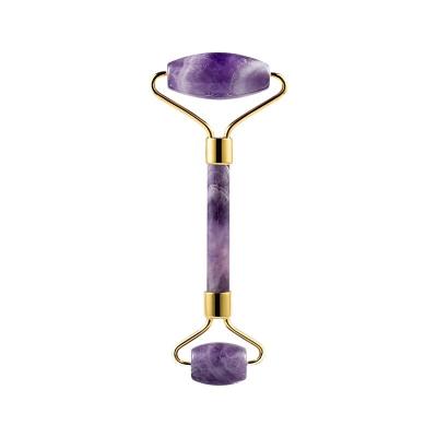 China Factory Direct Selling Natural Dream Roller Face Amethyst Crystal Massage Stick Eco-friendly Anti-Aging Massage for sale