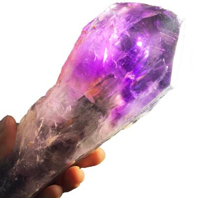 China Wholesale Natural Raw Mineral Wand Specimens China Amethyst Quartz Rough Crystal Purple Healing for sale