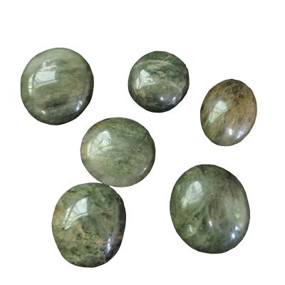 China China Natural Green Ghost Crystal Stone Green Ghost Quartz Crystal For Game With In Hand for sale