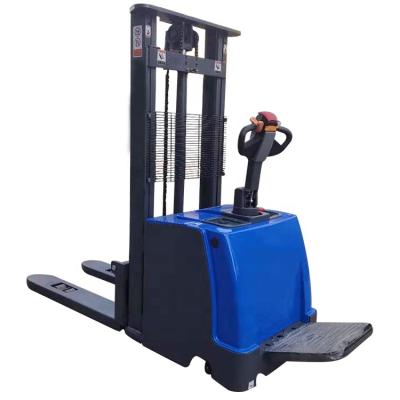 China Hotels 1500kg 2ton Capacity Full Electric Pallet Stacker Electric Forklift for sale