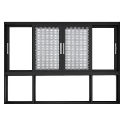 China GIONZI Casement Window Double Sliding Glazed Aluminum Window Sliding Window for sale