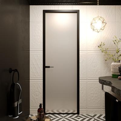 China GIONZI Modern Aluminum Superhouse Bathroom Doors Exterior Homes Waterproof Single Glass Doors for sale