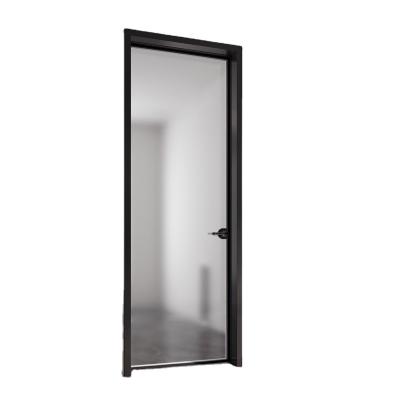 China GIONZIconstruction Modern Materials Aluminum Interior Doors Custom Frosted Glass Casement Doors for sale