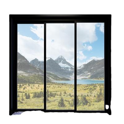 China GIONZI thermal insulation aluminum frame silent interior glass sliding door aluminum glass interior doors for sale