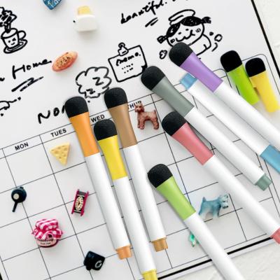 China Used For Magnetic Erasable Color Marker Pens Logo Magnetic Whiteboard Liquid Chalk Drawing/Painting/Coloring Custom Refillable Whiteboard Pen With Non-Toxic for sale