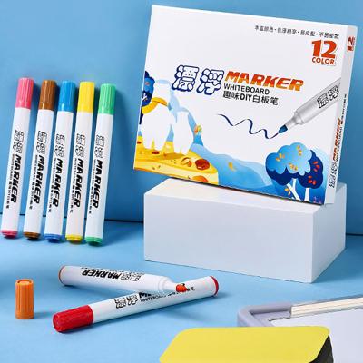 China Used for Drawing/Painting Pen Magic Water Floating Doodle Water 4/8/12Colors Painting/Coloring Parks Early Markers Education Toys Colorful Whiteboard Drawing Marker for sale