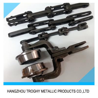 China X348/X458/X678/X698 Conveyor Chain Drop Forged Chain Trolley for sale