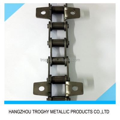 China C08B-K1 Alloy Or Stainless Steel Conveyor Roller Chain With K1 Attachment for sale