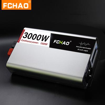 China Portable Power Supply 24v 48v DC to 110V 220v AC 1500w Inverter Competitive Price Solar Car Inverter PSE1500W for sale