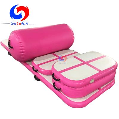 China 200KGS ALL IN ONE Family Yoga Gymnastics Inflatable Air Track Gym Mat For Sale for sale