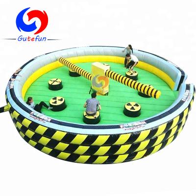 China Rental company 8 player inflatable sports wipeout mechanical games for sale for sale