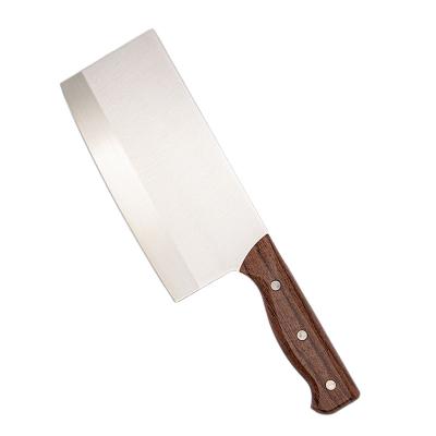 China Durable 7 Inch Wood Pattern ABS Plastic Handle Slicing Knife Chinese Forged Kitchen Knife for sale