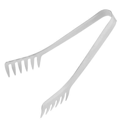 China Viable Serrated Stainless Steel Edge Pasta Tongs for sale