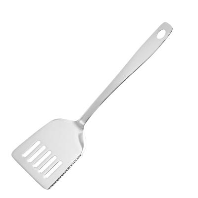 China Sustainable 10.6 Inch Square Cooking Spatula Universal Kitchen Stainless Steel Slotted Turner for sale