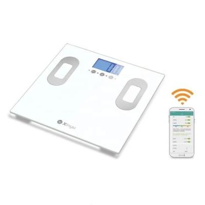 China PORTABLE electronic wireless digital glass weight bedroom bmi no-skid fit analyzer smart app wifi scale à venda