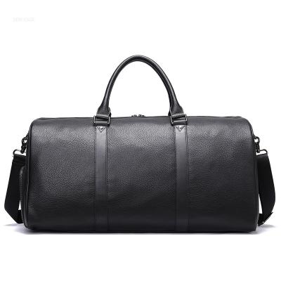 China New Arrival Durable Genuine Leather Overnight Travel Casual Bag Luggage Waterproof Large Capacity Duffel Bag For Men for sale