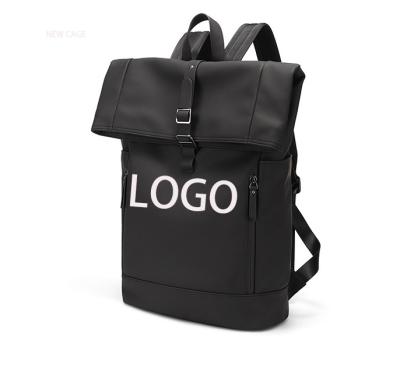 China Custom Logo Fashion Business Outdoor Sport Reise Wasserdicht Rolltop Waterproof Leather Backpack Rolltop Office Laptop Bag Manufacturer for sale