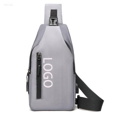 China With Hot New 2023 USB Chest Bag Oxford Chest Strap Wear Resistant Bag USB Waterproof Outdoor Handbags for sale