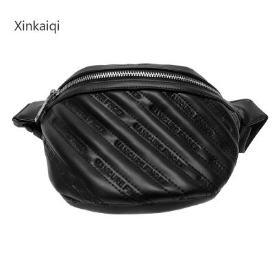 China Low Textured Bag Moq Logo Small Crossbody Chest Bag Custom Mini Fanny Pack Waist Bag Leather Belt Men Women Classic Yoga Waterproof Sport for sale