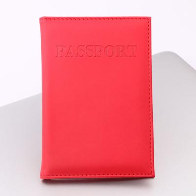 China Waterproof Cute Candy PU Passport Covers Travel Passport Case Multifunction Credit Card Package ID Holder Travel Accessories for sale