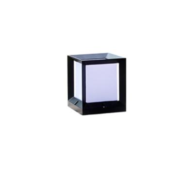 China Aluminum solar pillar lamp outdoor lamps for putting on pillars pillar door lamp solar brons for sale