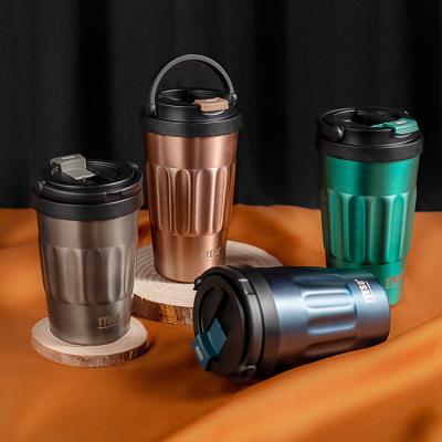 China 2022 New Factory Directly Stocked High Quality TYESO Customize 304 Stainless Steel Handheld Coffee Tumbler for sale