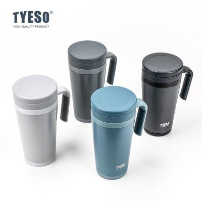 China New TYESO2022 Tea Separation Appearance Level 304 Stainless Steel Stylish Portable Handle Insulated Desktop Mug High for sale