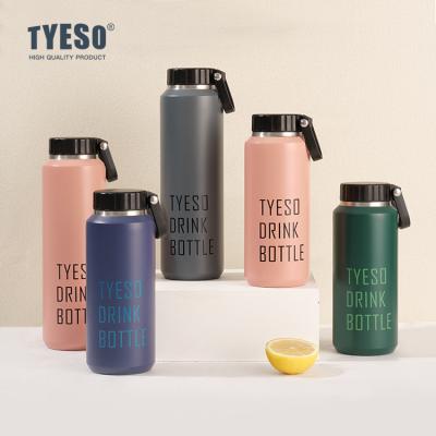 China TYESO Large Capacity Stainless Steel Vacuum Fitness Outdoor Sports Viable Water Bottle for sale