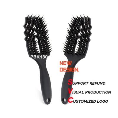 China NEW Wholesale ABS Plastic Portable Hair Comb Brush Detangling Hairbrush Eco-friendly Color Custom Waterproof Massage Home for sale