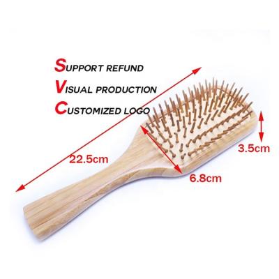 China Fashionable Private Label Cushion Price Factory Wholesale Comb Hair Detangling Wooden Hair Brush For Beauty for sale