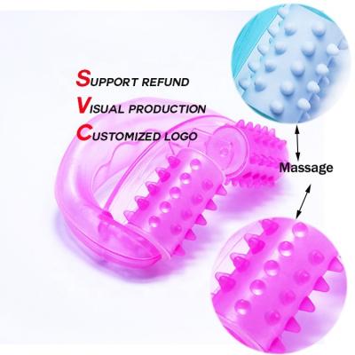 China Custom Label Anti Cellulite Massager 2021 Health Care Body Glove Handheld Plastic Roller Brush And Roller For Body for sale