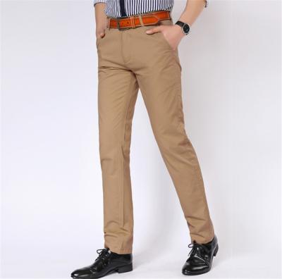 China Anti-Wrinkle Mens High End High Quality Pure Cotton Casual Pants for sale