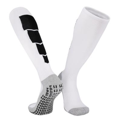 China Hot Selling White Soccer Socks Men LOGO Baseball Socks Youth Soccer Grip Socks Wholesale Custom QUICK DRY Socks for sale