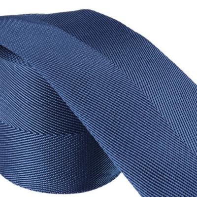 China Manufacturers High Tenacity Twill Color Logo Polyester Herringbone Webbing Tape For Apparel for sale