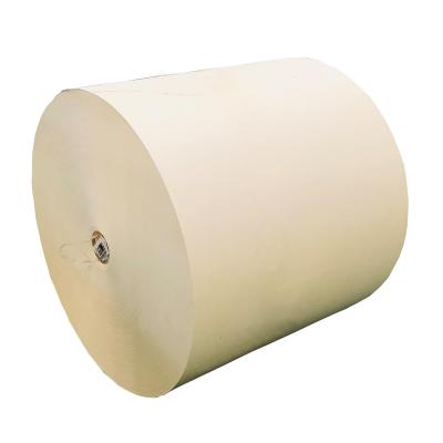 China kraft paper prices Wholesale price biodegradable PLA coated brown kraft raw material paper in roll for making packing paper cup for sale