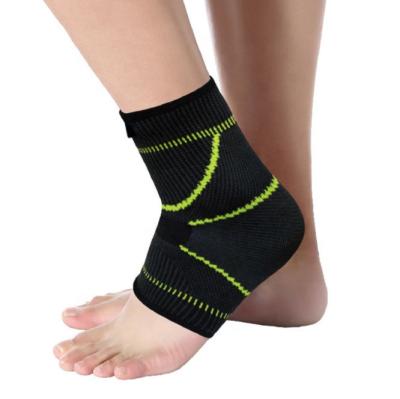 China Daily Life + Sports Silicon Gel Pads High Compression Sport Basketball Knitted Elastic Ankle Brace for sale