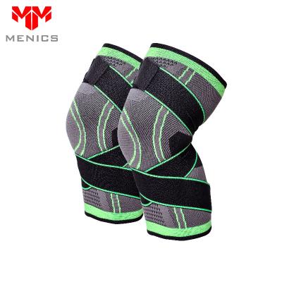 China Adjustable Elasticity Breathable Joint Compression Sleeve Support Knee Pad Sports Knee Support for sale