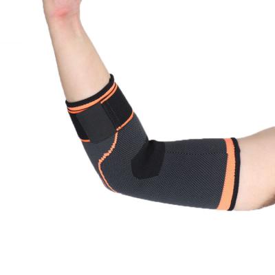 China Running Elasticity Elbow Brace Sports Bandage Volleyball Elbow Exerciser Adjustable Breathable Nylon Elastic Brace Pad for sale