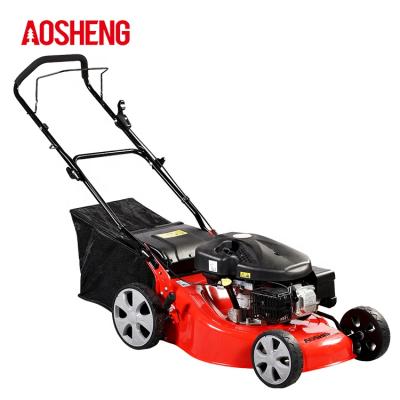 China AOSHENG 4-Stroke Gearbox Motor Lawn Mower Low Noise Hand Push Lawnmower 4-Stroke for sale