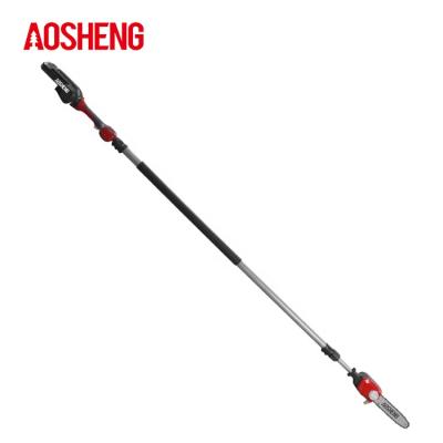 China Professional Telescopic Handle AOSHENG 40V Cordless Retractable Chainsaw 4m Lithium Pole Saw for sale