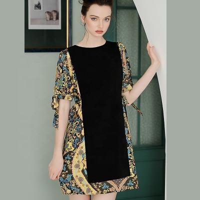 China 2019 Summer Fashion Women's Anti-Static Floral Chiffon Casual Dresses Clothing T2850 for sale