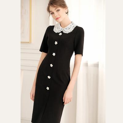 China Other Lady Dresses Women Elegant Black Dress 2020 New ARRIVES Summer Ladies Office Wear T2313/92 for sale