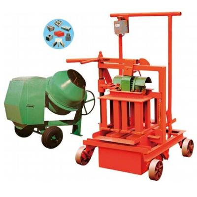 China Factory ZCJK QM40A Mobile Small Brick Machine Hollow Egg Laying Machine for sale